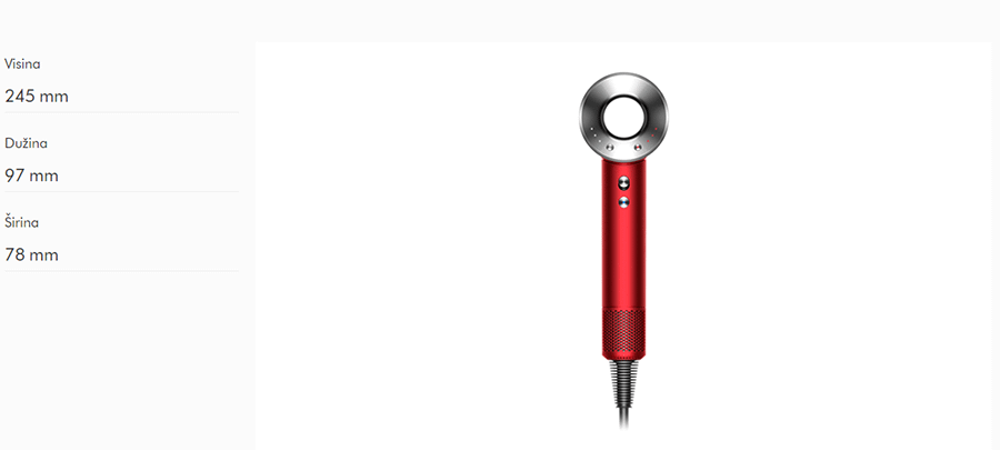 Dyson HD007 Supersonic (Red/Nickel Edition)