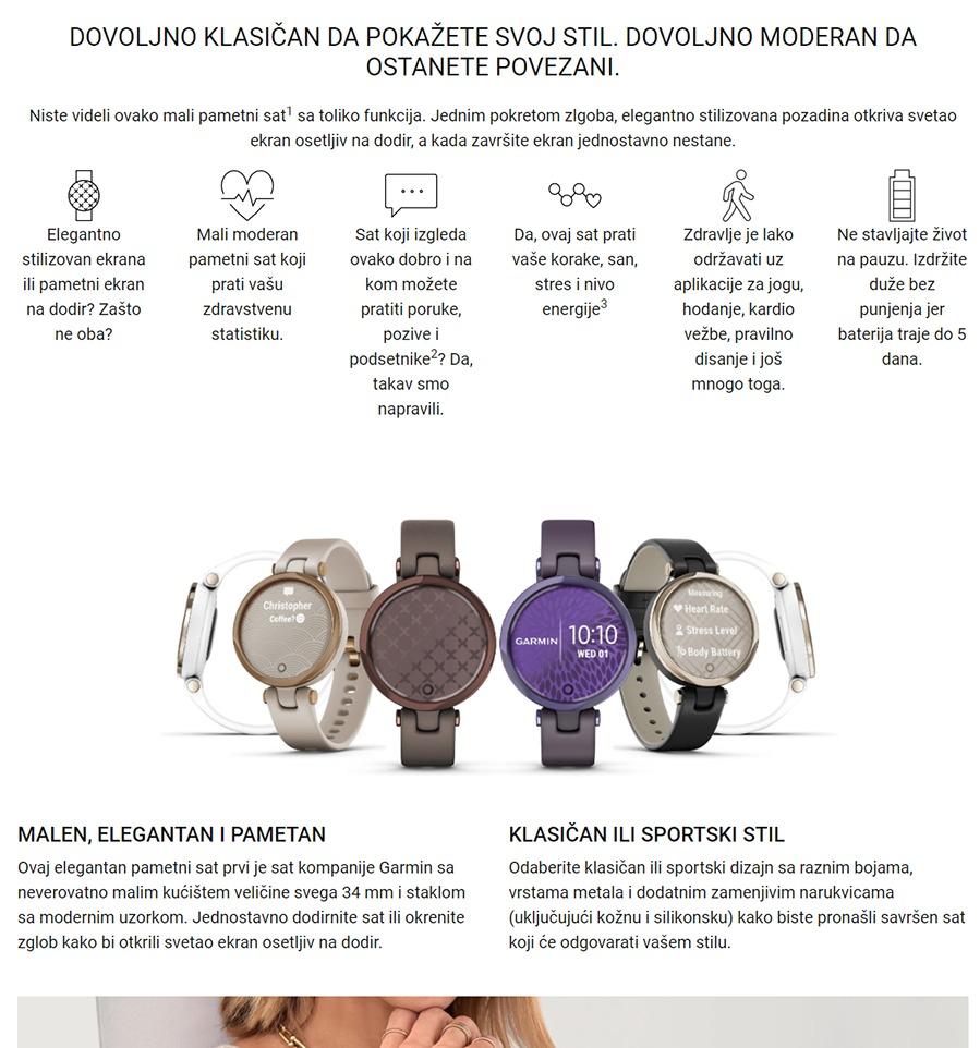 Garmin Lily classic Gold Bezel