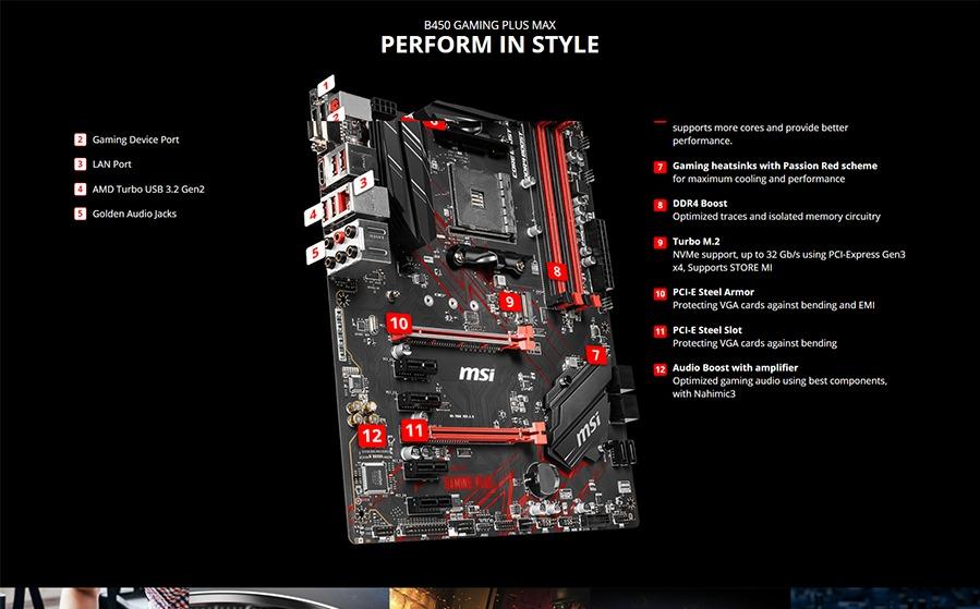 MSI B450 GAMING PLUS MAX