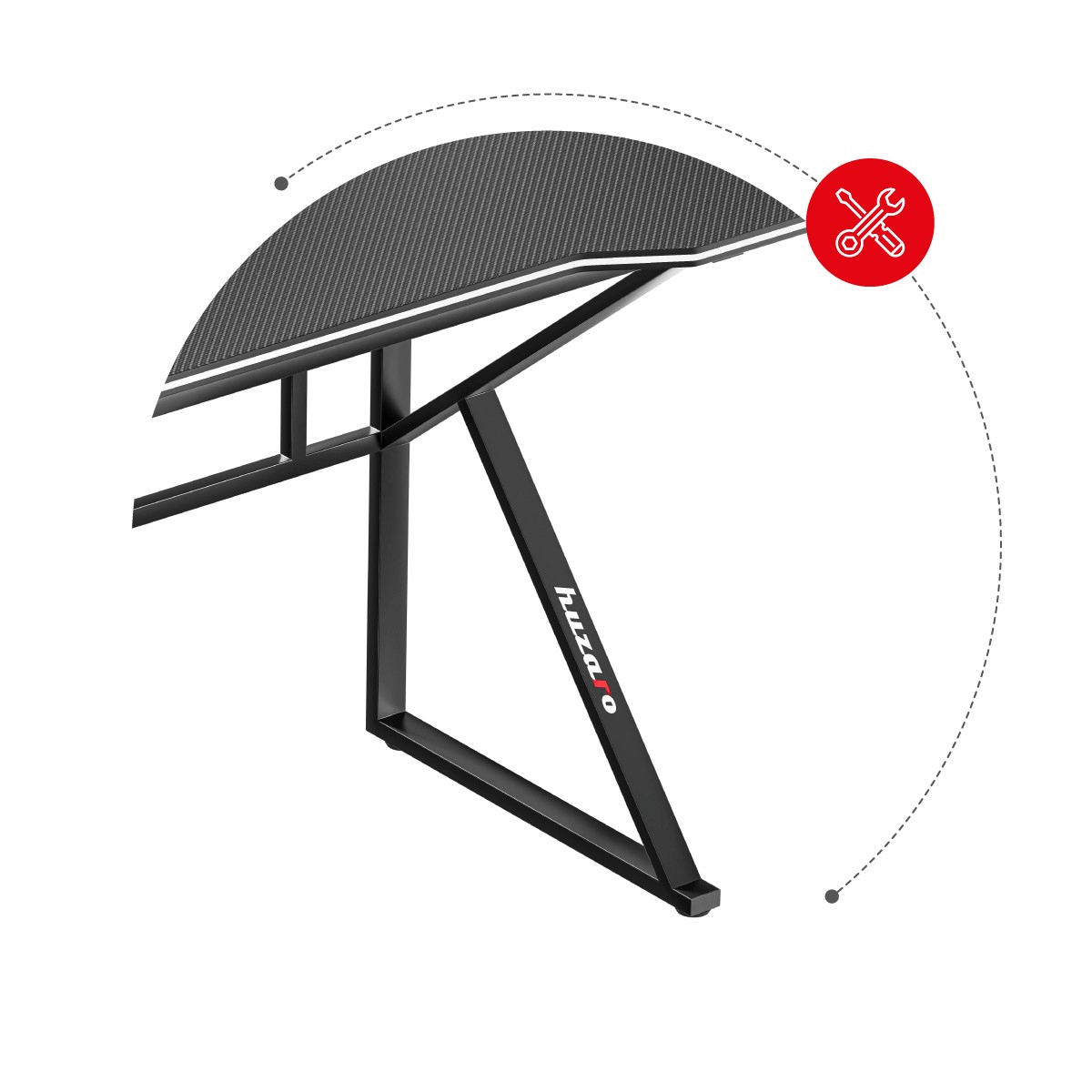 HUZARO HERO 1.6 BLACK gaming sto