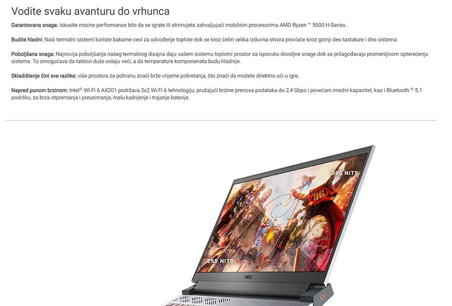 Dell G15 5515 NOT18014