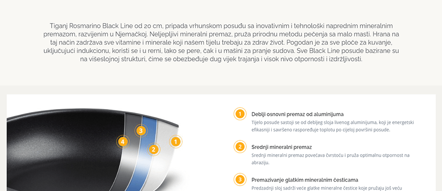 RosMarino Black Line 20 cm