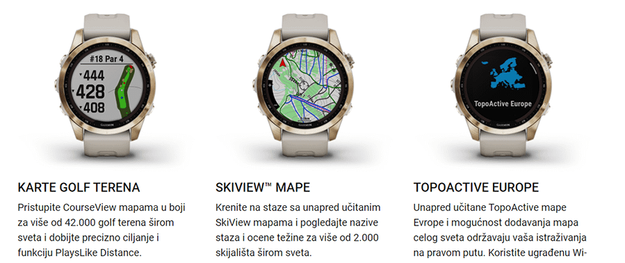 Garmin Fenix 7S Sapphire Solar Edition (Ružičasto-zlatni)