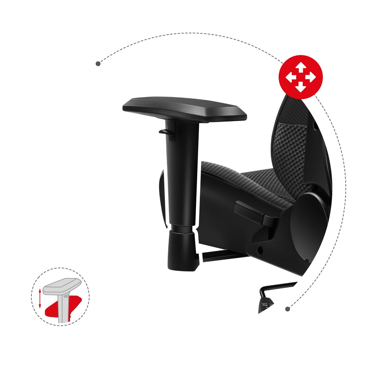 Huzaro Force 6.2 Carbon gaming stolica