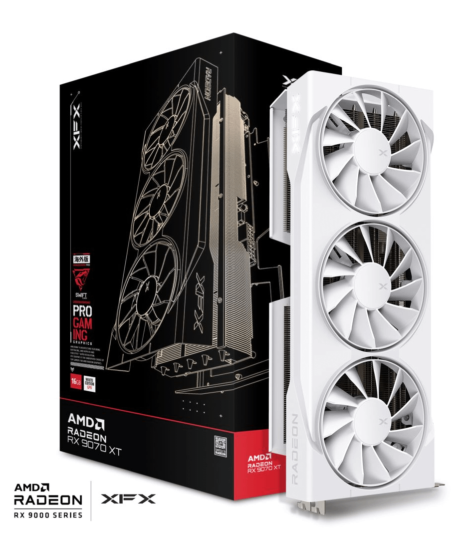 XFX Swift RX 9070XT White Triple Fan gaming grafička kartica