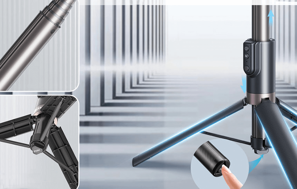 TELESIN TE-RCSS-003 remote selfie stick with tripod