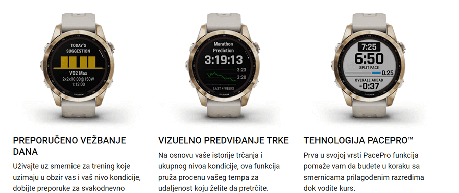 Garmin Fenix 7S Sapphire Solar Edition (Ružičasto-zlatni)