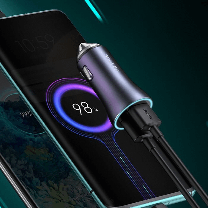 Baseus TZCCJD-A0G smartphone punjac za automobil + kabl