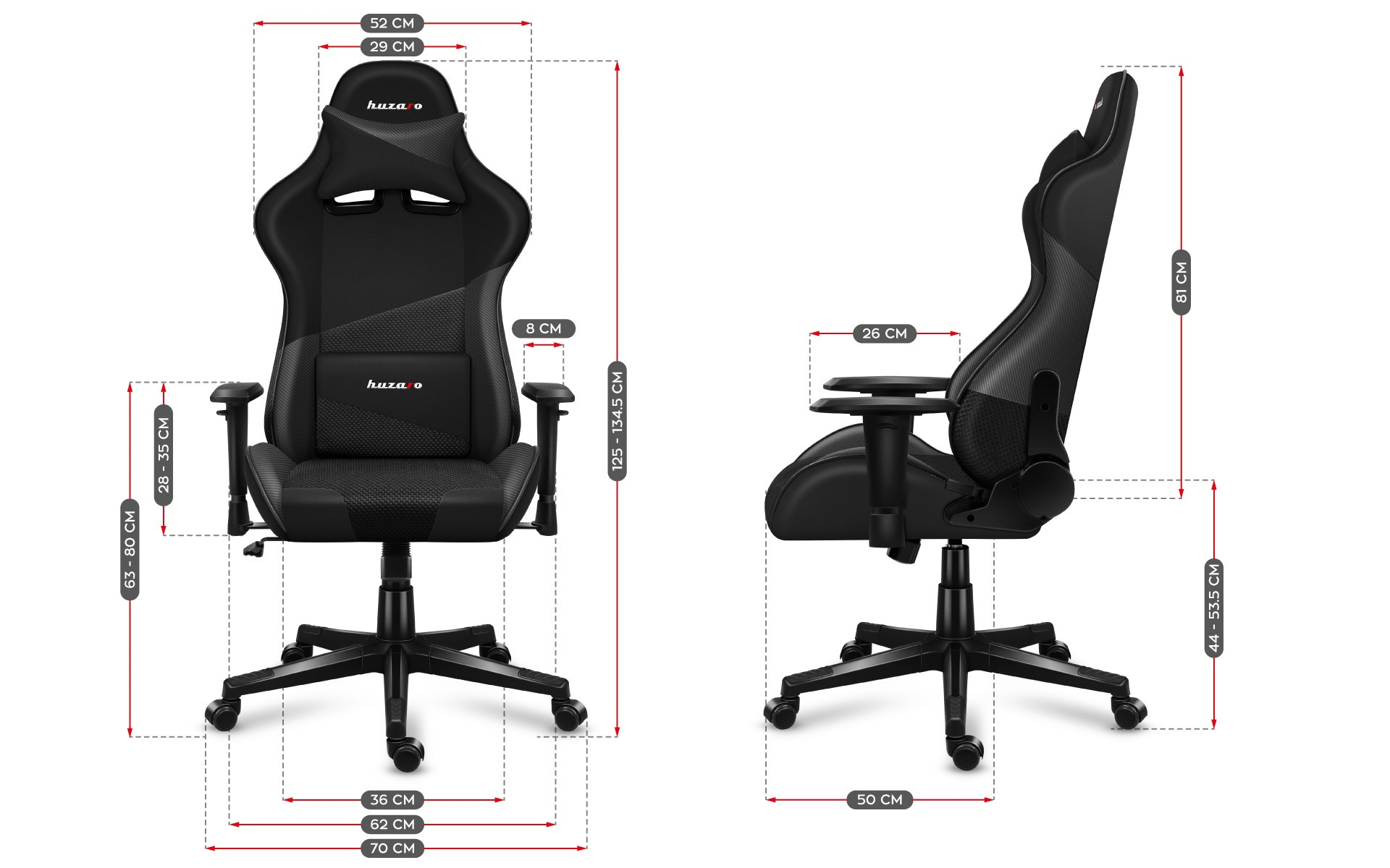 Huzaro Force 6.2 Carbon gaming stolica