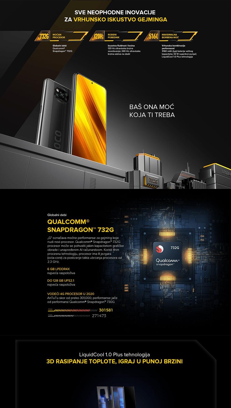 Xiaomi Pocophone X3 NFC 6GB 128GB Gray