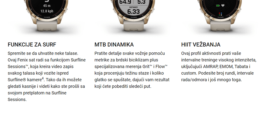 Garmin Fenix 7S Sapphire Solar Edition (Ružičasto-zlatni)