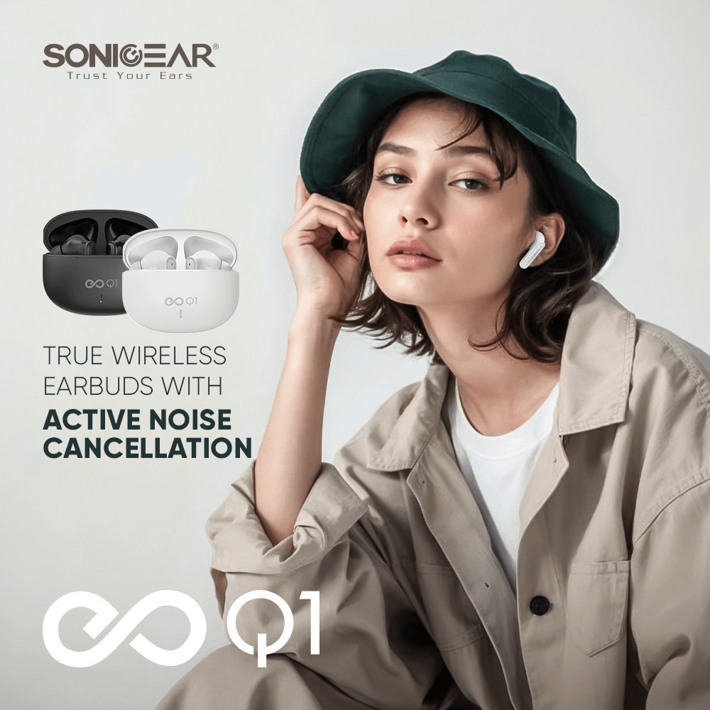 SONICGEAR EarPump TWS Q1 ANC Black