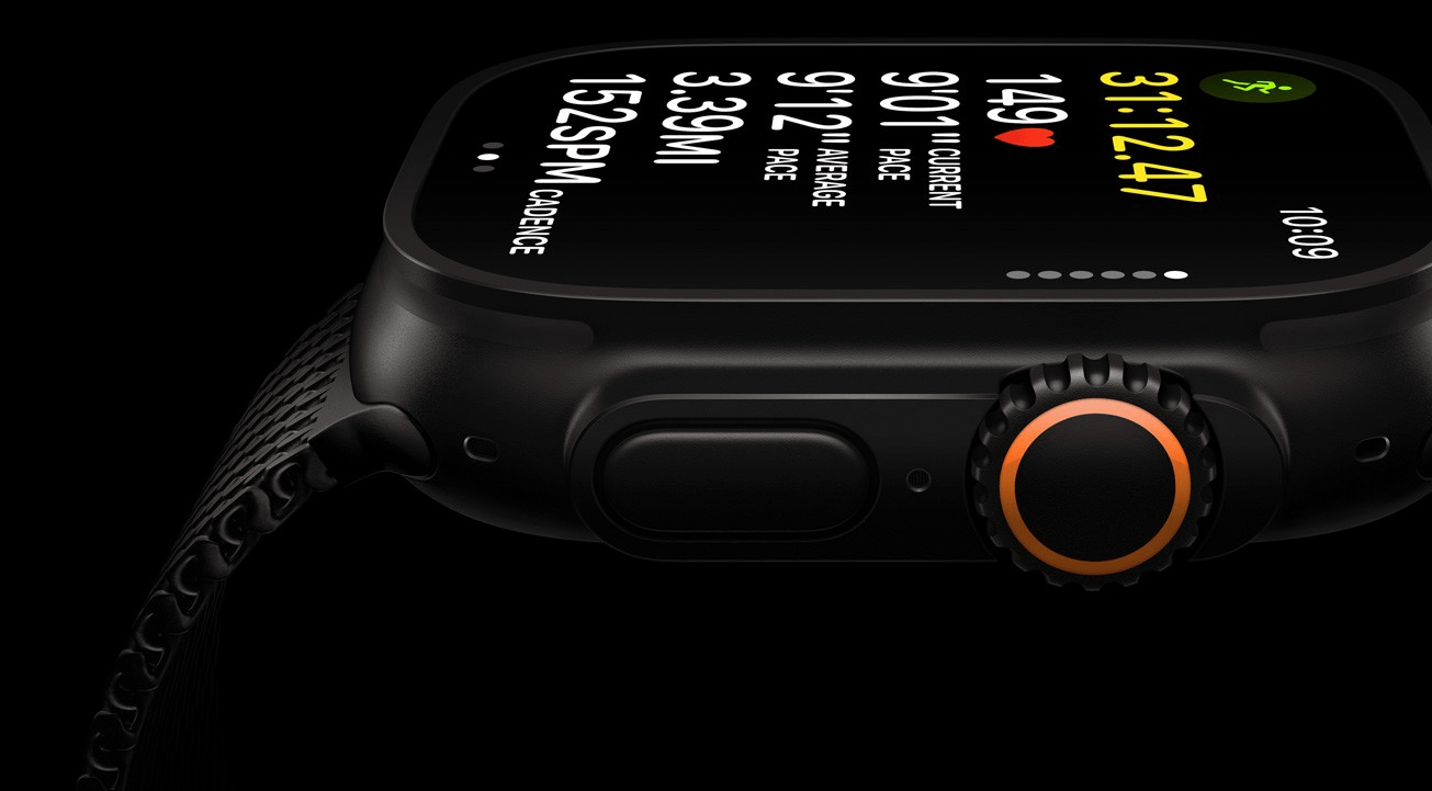 Apple Watch Ultra 3 Cellular 49mm Natural Titanium (Blue - Bright Blue Trail Loop) - M / L