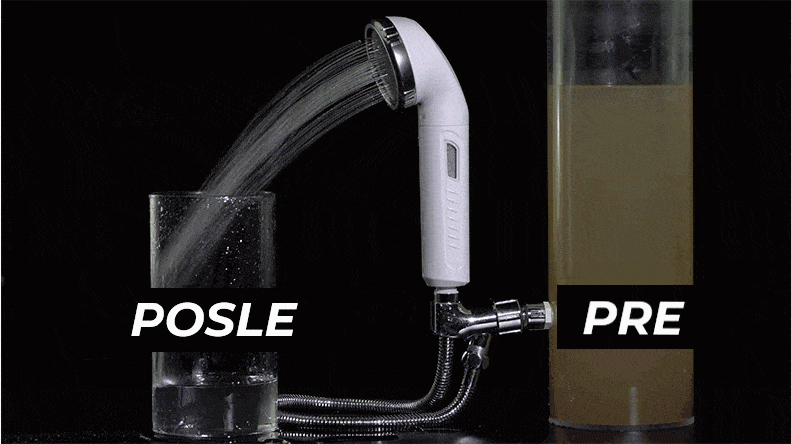 VODEN tuš sa filterom - Crni