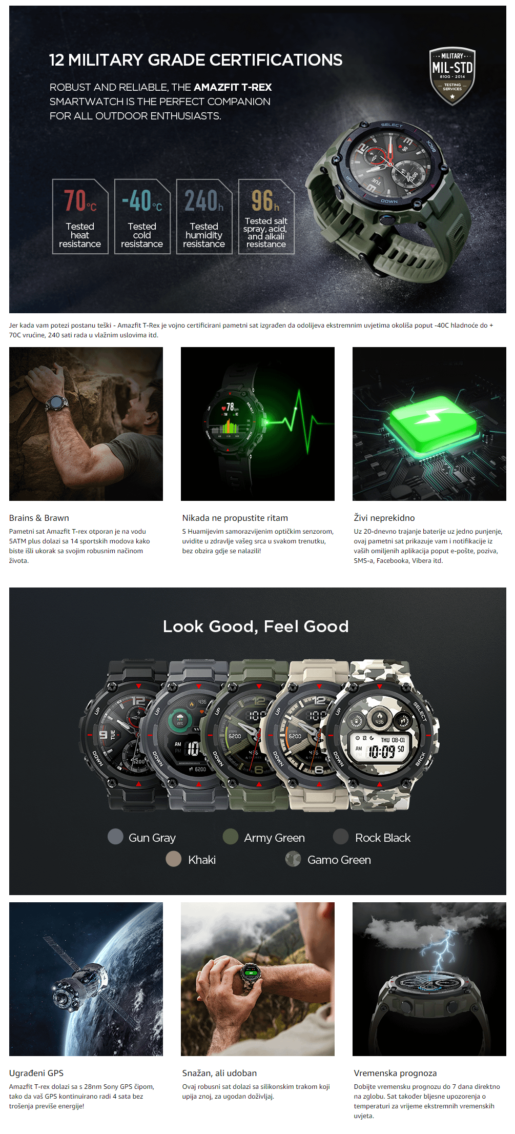 Xiaomi Amazfit T-Rex Rock Black