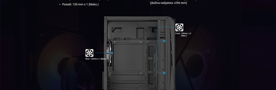 Aerocool CS-107 (Crna)