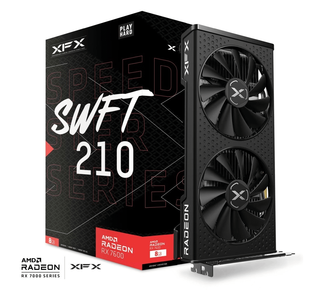 XFX SPEEDSTER SWFT 210 AMD Radeon RX 7600 Edition