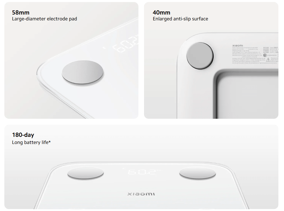 Xiaomi Body Composition Scale S400 pametna vaga