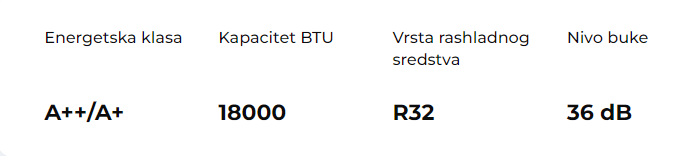Tesla Ambient klima 18-ica TT51EXC1-1832IAW