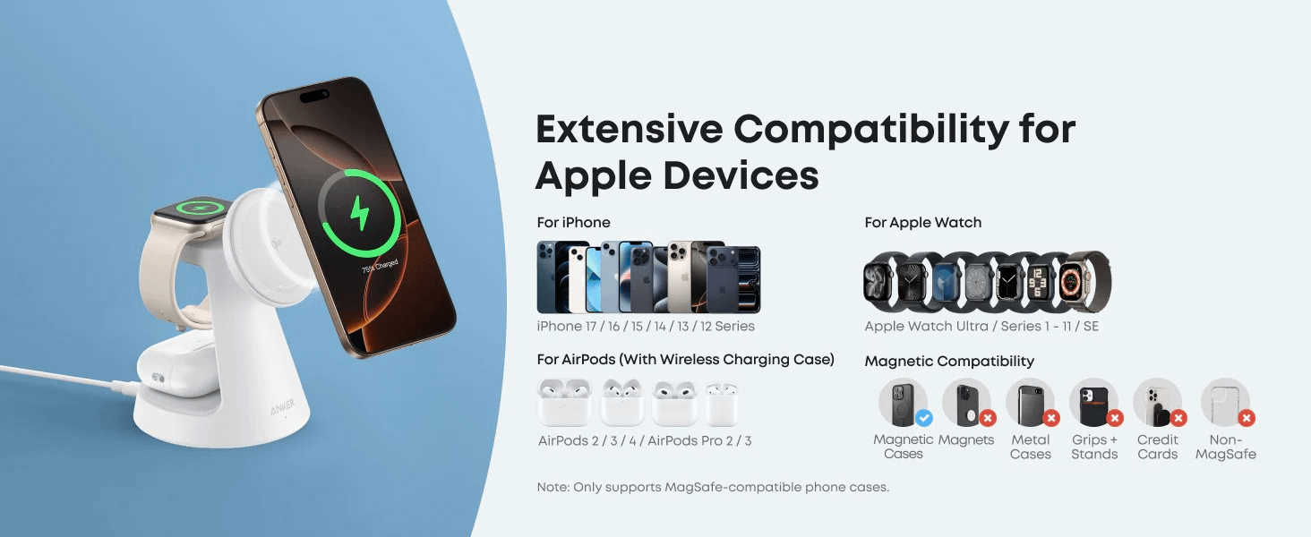 Anker MagGo Wireless Charging Station