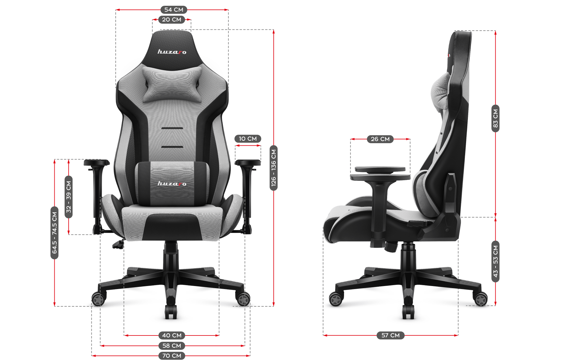 Huzaro Force 7.6 Black gaming stolica