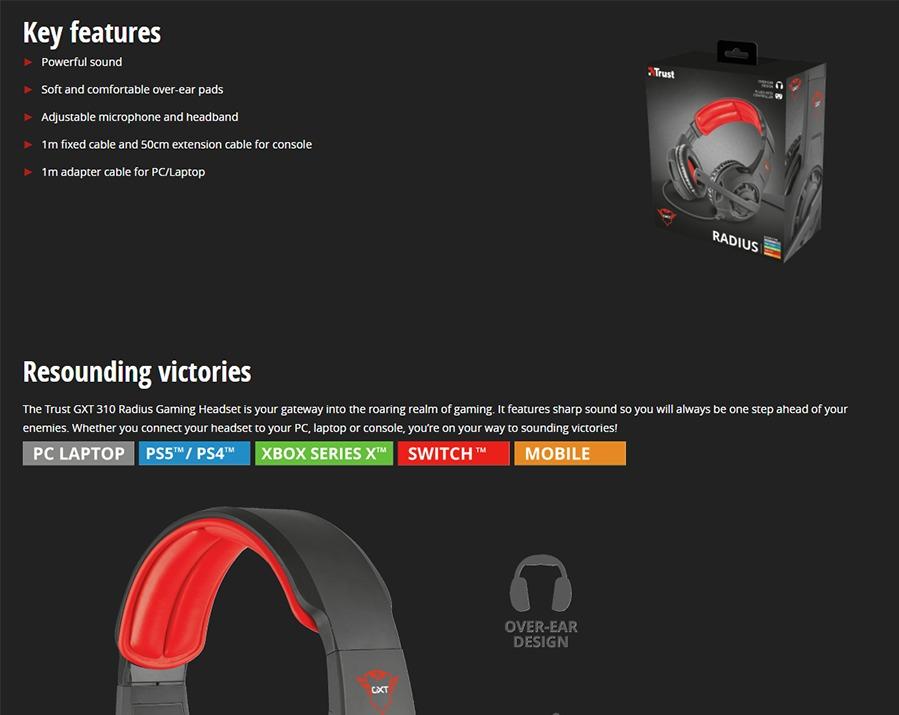 Trust GXT 310 Radius 