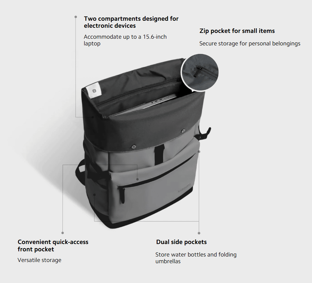 Xiaomi Roll Top Casual Backpack