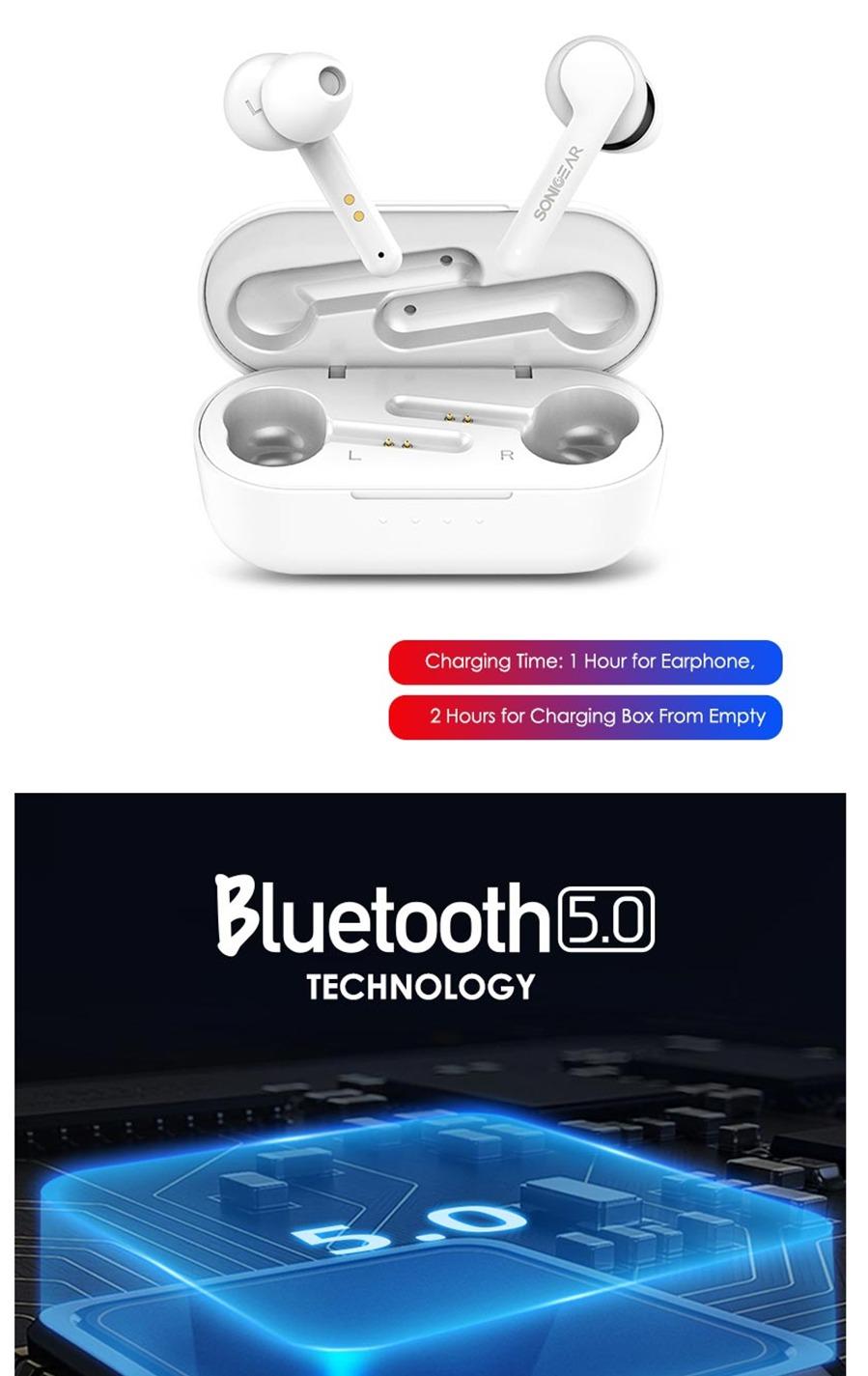 SONICGEAR EARPUMP TWS 5 PRO White