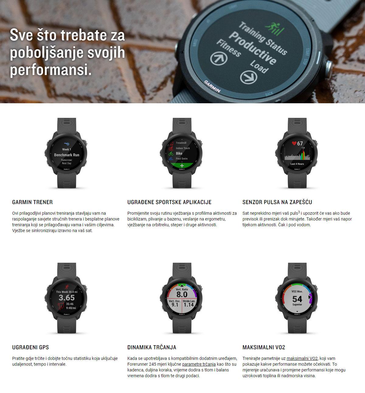 Garmin FORERUNNER 245 Slate gray