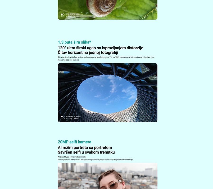 Xiaomi REDMI Note 8 PRO 6GB 128GB Mineral Grey