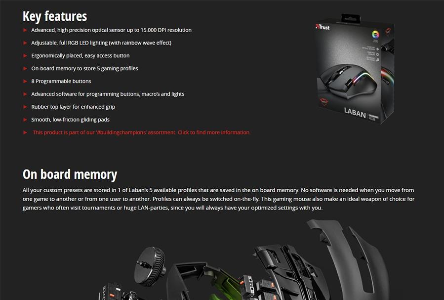 Trust GXT 188 Laban RGB