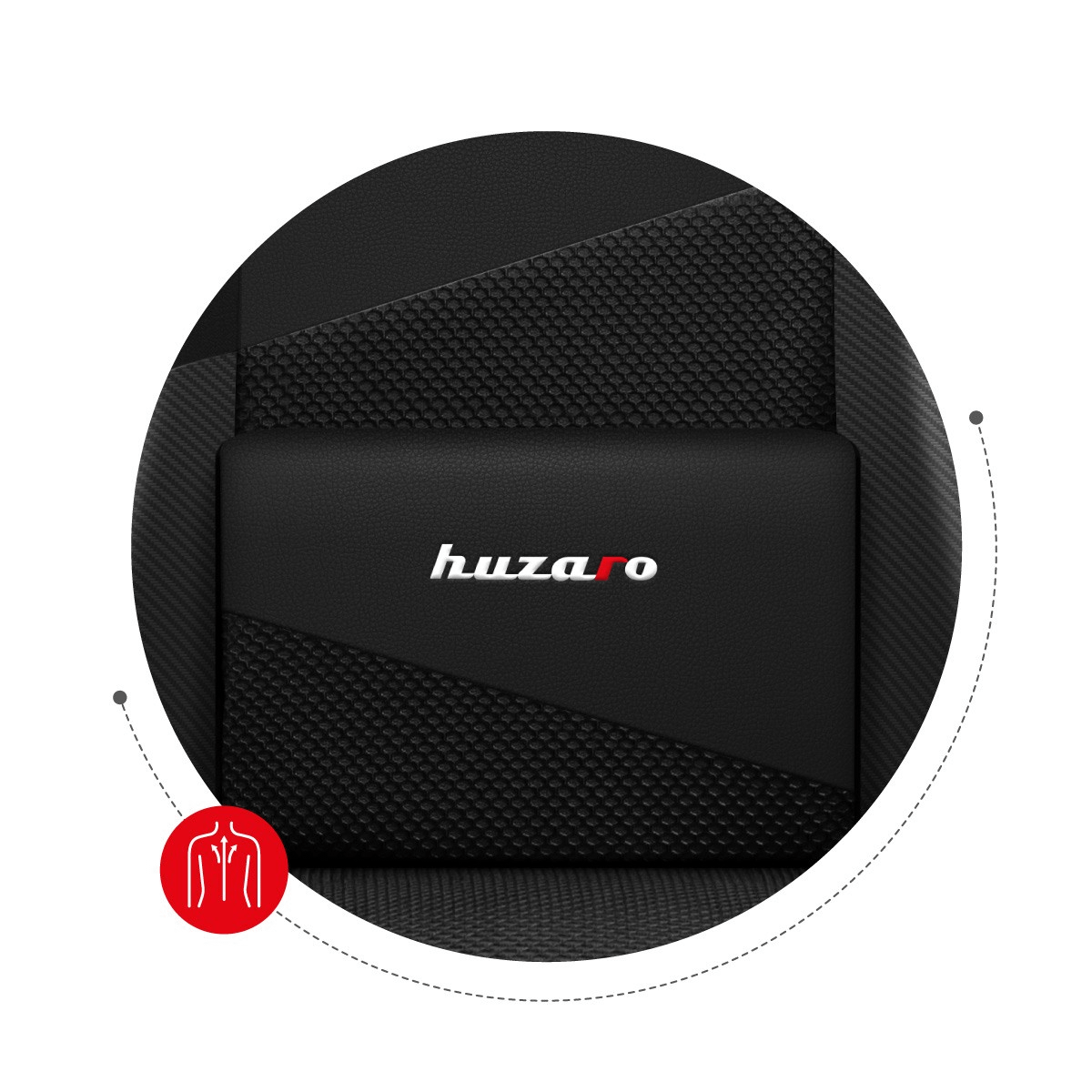 HUZARO FORCE 6.2 BLACK RGB gaming stolica 