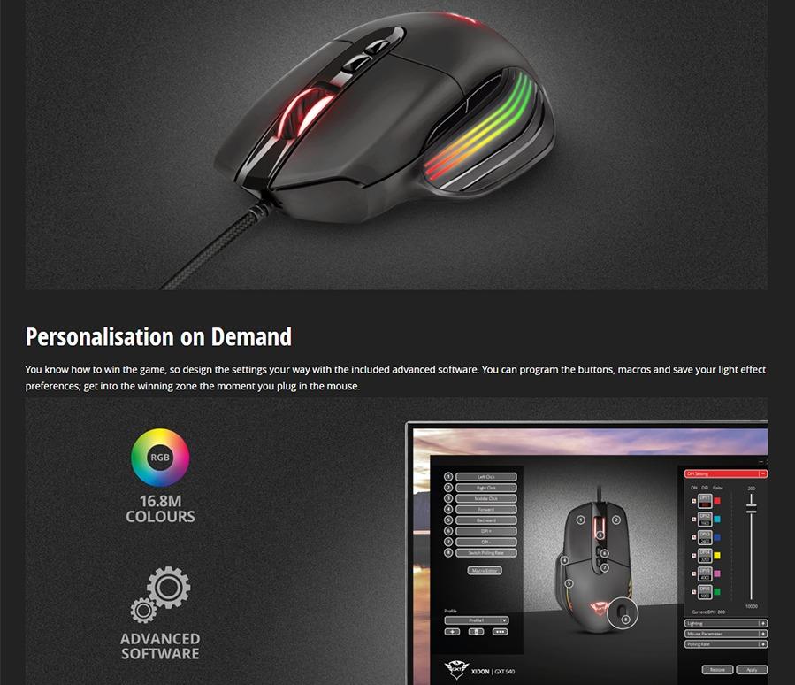 Trust GXT 940 Xidon RGB