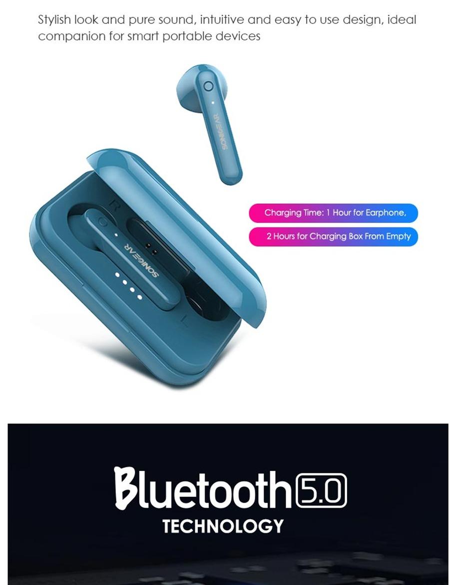 SONICGEAR EARPUMP TWS 3+ Black