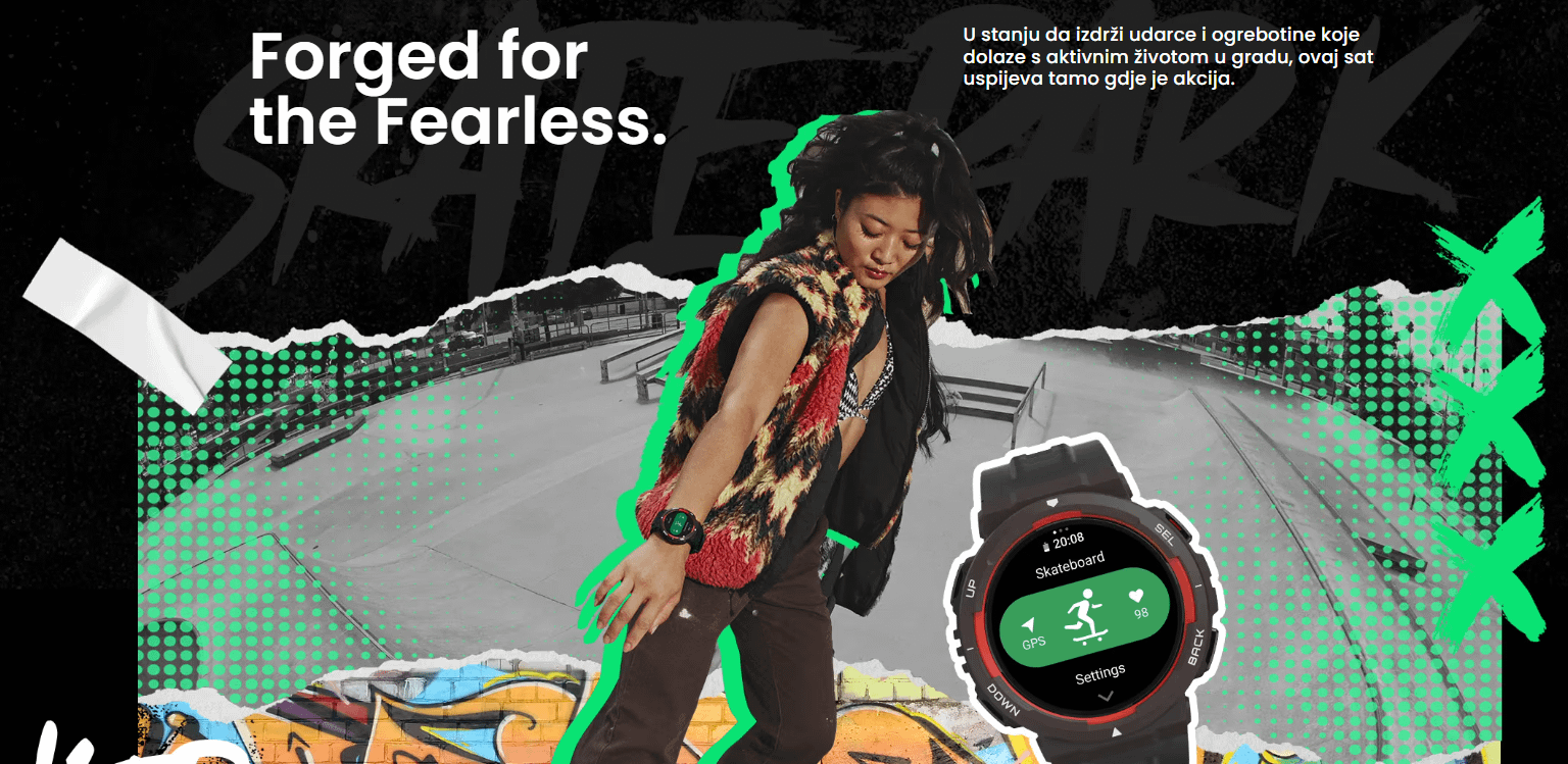 Amazfit Active Edge (Mint green) smartwatch