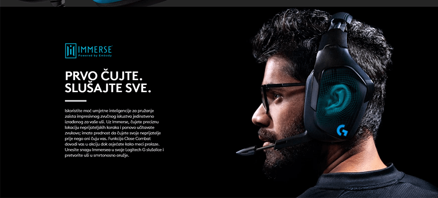 Logitech G432 crne