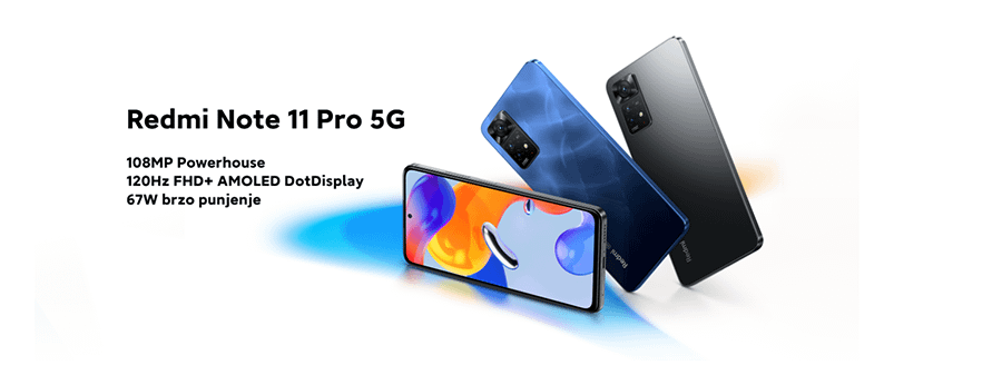 Xiaomi Redmi Note 11 PRO 5G 6GB 128GB (Grey)