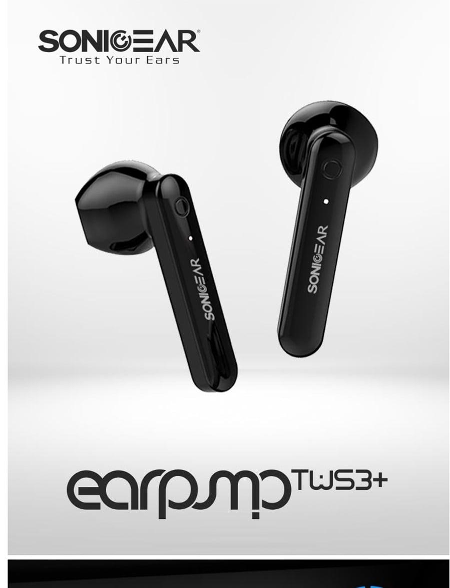 SONICGEAR EARPUMP TWS 3+ Black