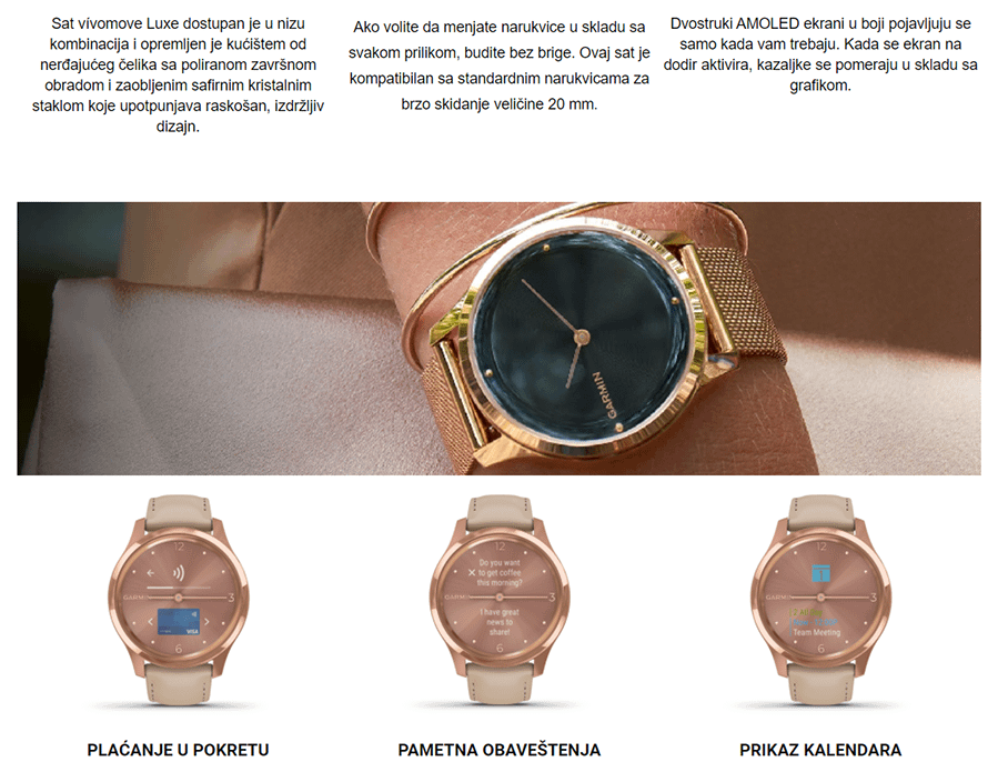 Garmin Vivomove Luxe (Silver-Black)