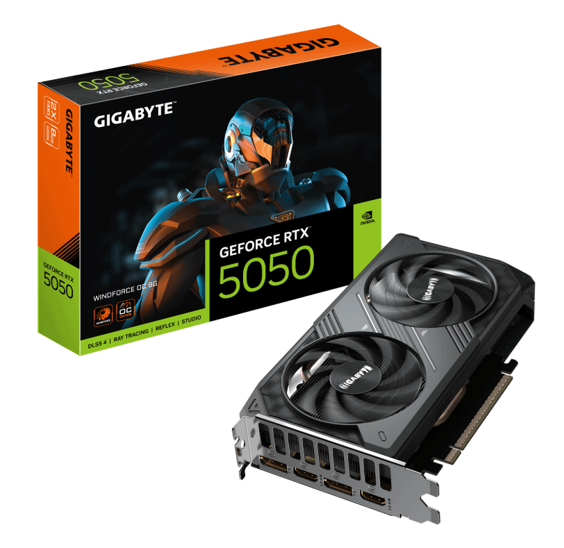 GIGABYTE RTX 5050 WINDFORCE OC 8G grafička kartica