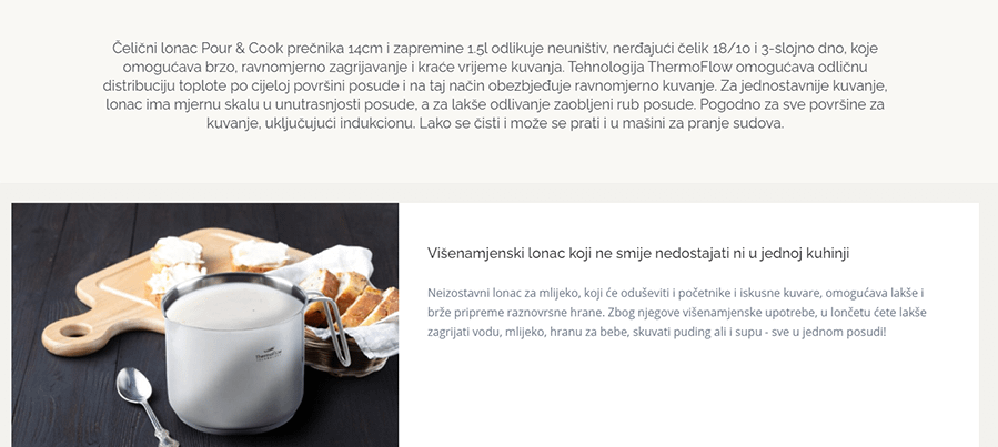 RosMarino Pour&Cook II 14x12 cm