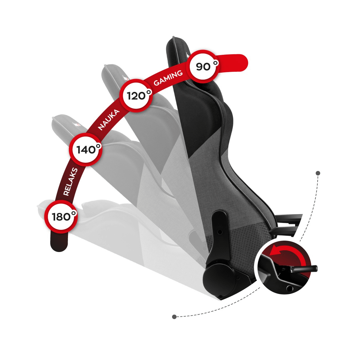 HUZARO FORCE 6.2 GREY MESH gaming stolica