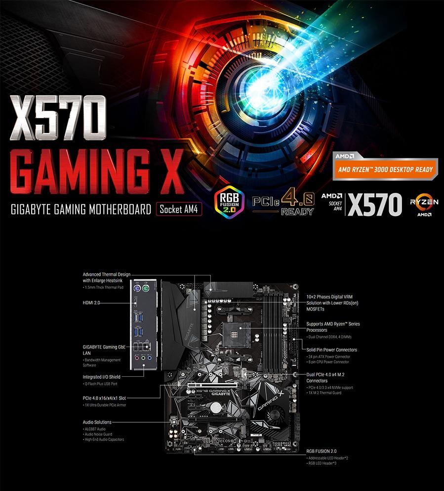 Gigabyte X570 GAMING X rev.1.1