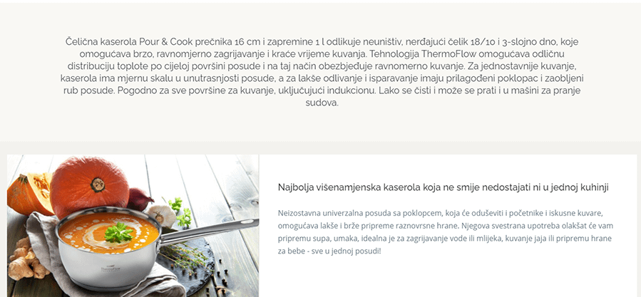 RosMarino Kaserola Pour&Cook II 16x8