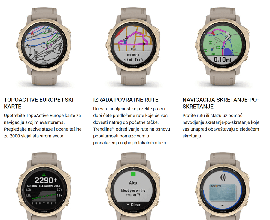 Garmin Fenix 6S Solar (Gold/sand)