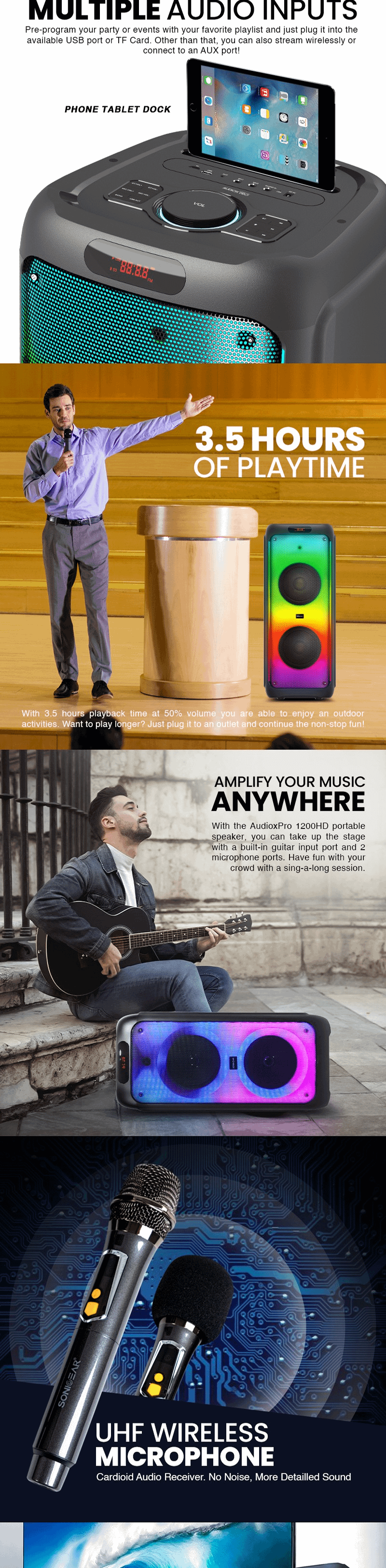 SONICGEAR AudioX Pro 1200HD