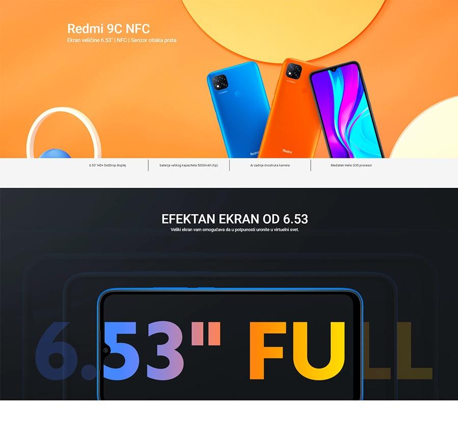 Xiaomi Redmi 9C NFC 3GB 64GB Midnight GREY