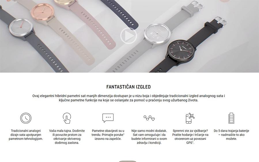 Garmin Vivomove 3S Silver Blue