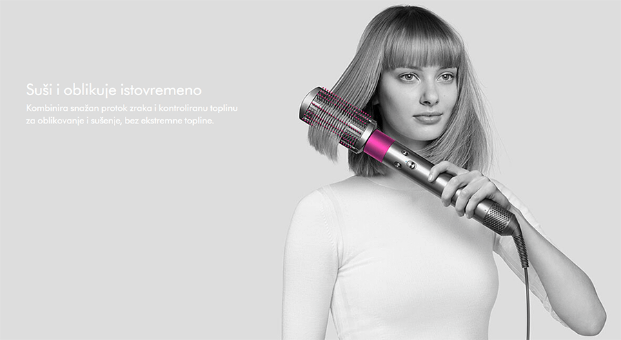 Dyson Airwrap Complete (nikel/fuchsia) short