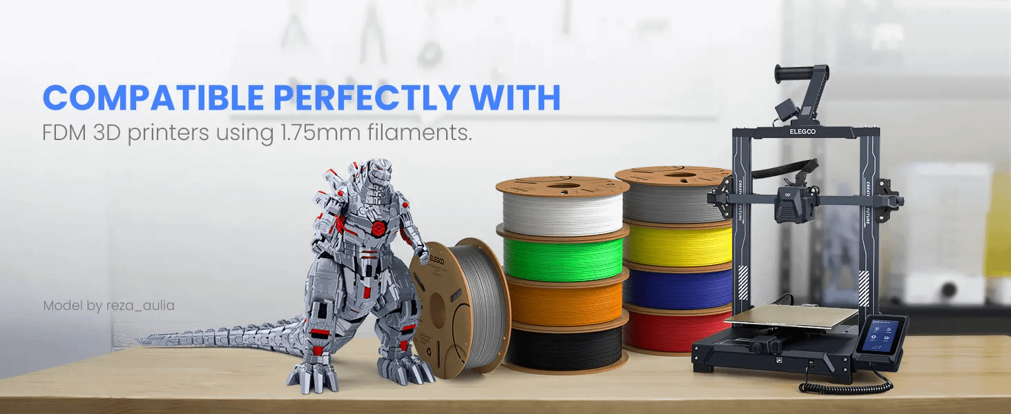 Elegoo Elegoo PLA Filament 1.75mm 1kg (Red)